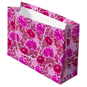 William Morris Chrysanthemums, Bourgogne en roze Groot Cadeauzakje