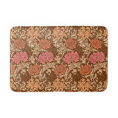 William Morris Chrysanthemums, Brown en Rust Bath Badmat (Voorkant)