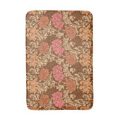 William Morris Chrysanthemums, Brown en Rust Bath Badmat (Voorkant Verticaal)