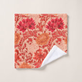 William Morris Chrysanthemums, Coral Orange (Gant de toilette)