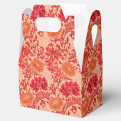 William Morris Chrysanthemums, Coral Oranje Bedankdoosjes (Geopend)