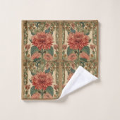  William Morris Chrysanthemums Floral Art Nouveau  (Gant de toilette)