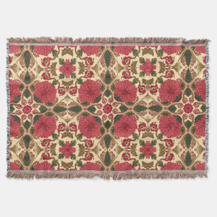 William Morris Chrysanthemums Florale Art Nouveau Deken