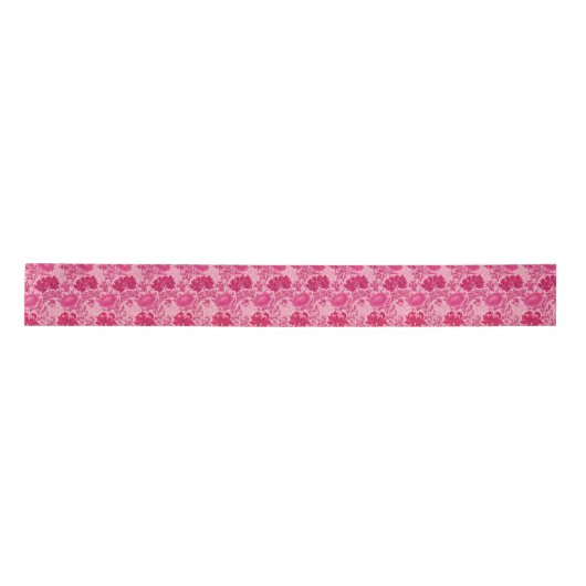 William Morris Chrysanthemums, Fuchsia Pink Lint (Voorkant)