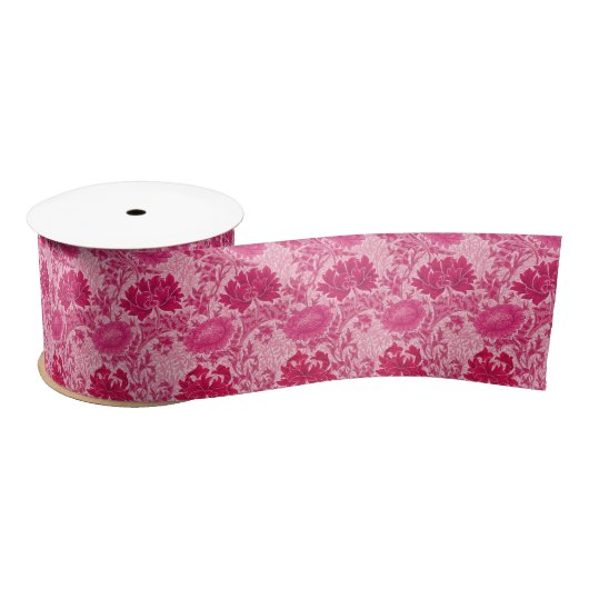 William Morris Chrysanthemums, Fuchsia Pink Lint (Spoel)