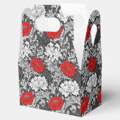 William Morris Chrysanthemums, Grey en Red Bedankdoosjes (Geopend)