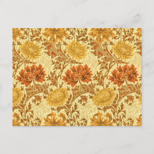 William Morris Chrysanthemums, Mustard Gold Briefkaart