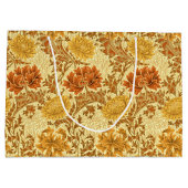 William Morris Chrysanthemums, Mustard Gold Groot Cadeauzakje (Achterkant)