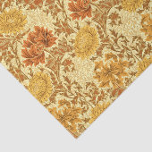 William Morris Chrysanthemums, Mustard Gold Tissuepapier (Detail)