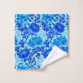 William Morris Chrysanthemums Nuances de Denim Blu (Gant de toilette)