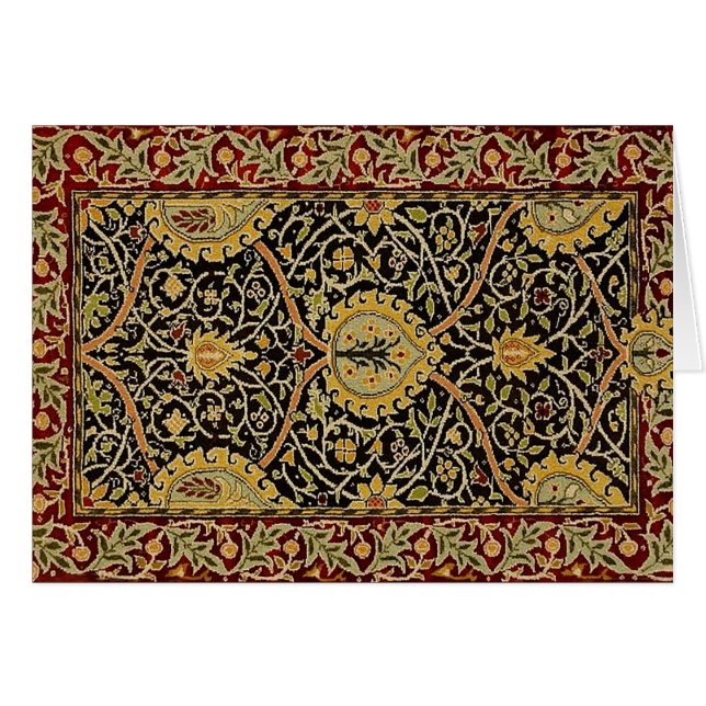 William Morris Classic Carpet Art Print Design (Voorkant Horizontaal)