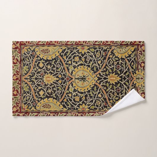William Morris Classic Carpet Art Print Design Bad Handdoek (Handdoek)