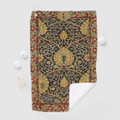 William Morris Classic Carpet Art Print Design Golfhanddoek (Insitu)