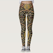 William Morris Classic Carpet Art Print Design Leggings (Voorkant)