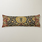 William Morris Classic Carpet Art Print Design Lichaamskussen (Voorkant)