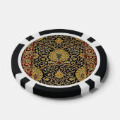 William Morris Classic Carpet Art Print Design Poker Chips (Enkel)