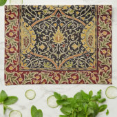 William Morris Classic Carpet Art Print Design Theedoek (Gevouwen)