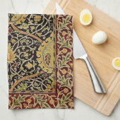 William Morris Classic Carpet Art Print Design Theedoek (Quarter Fold)