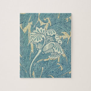 William Morris Classic Tulip Blue Floral Legpuzzel