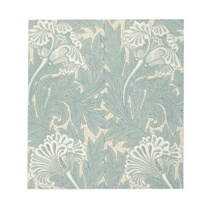 William Morris Classic Tulip Blue Floral Notitieblok