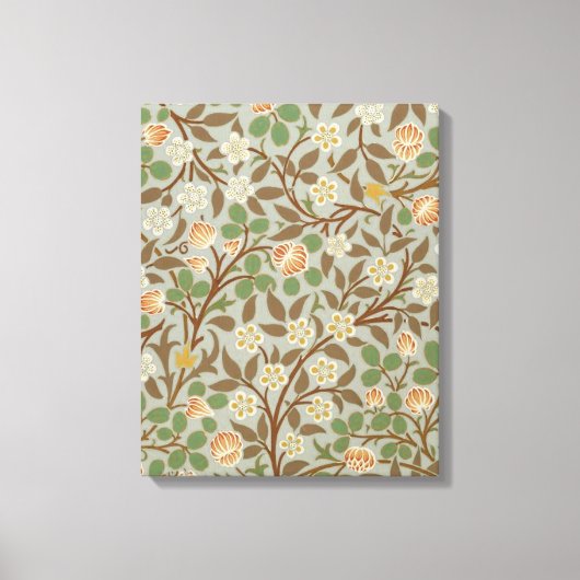 William Morris Clover Botanische Bloem Canvas Afdruk (Voorkant)