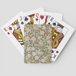 William Morris Clover Botanische Bloem Pokerkaarten