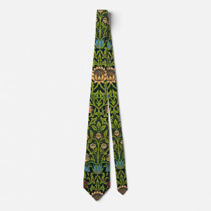 William Morris - Columbine, donkergroen, Case-Mate Stropdas