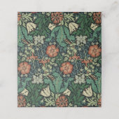 William Morris Compton Floral Art Nouveau Pattern (Buitenkant ongevouwen)