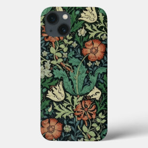 William Morris Compton Floral Art Nouveau Pattern iPhone 13 Hoesje