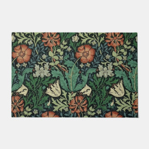William Morris Compton Floral Art Nouveau Pattern Deurmat
