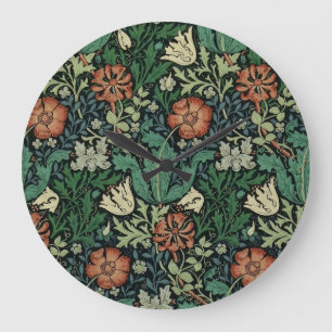 William Morris Compton Floral Art Nouveau Pattern Grote Klok