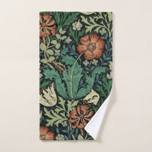 William Morris Compton Floral Art Nouveau Pattern Handdoek