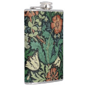 William Morris Compton Floral Art Nouveau Pattern Heupfles (Rechts)