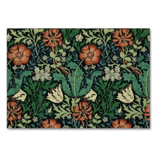 William Morris Compton Floral Art Nouveau Pattern Kaart