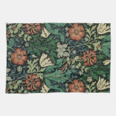 William Morris Compton Floral Art Nouveau Pattern Theedoek (Horizontaal)
