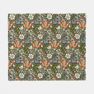 William Morris Compton Florale Art Nouveau Patroon Fleece Deken