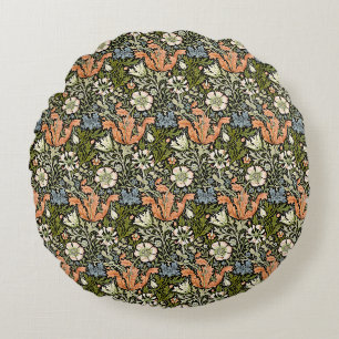 William Morris Compton Florale Art Nouveau Patroon Rond Kussen