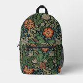 William Morris Compton Wallpaper Classic Bedrukte Rugzak (Voorkant)