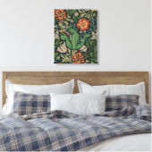 William Morris Compton Wallpaper Classic Canvas Afdruk (Insitu (Slaapkamer))