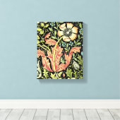 William Morris Compton Wallpaper Classic Canvas Afdruk (Insitu (Houten vloer))