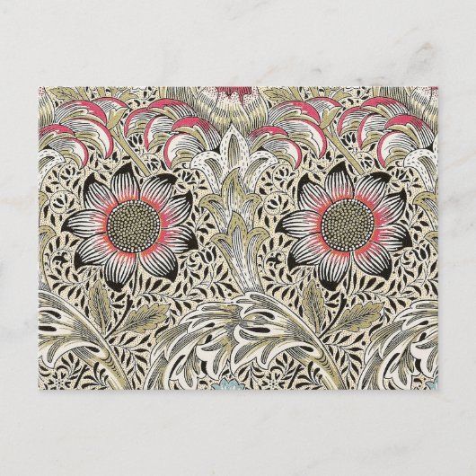 William Morris Corncockle behang floral Briefkaart (Voorkant)