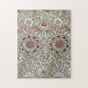 William Morris Corncockle behang floral Legpuzzel