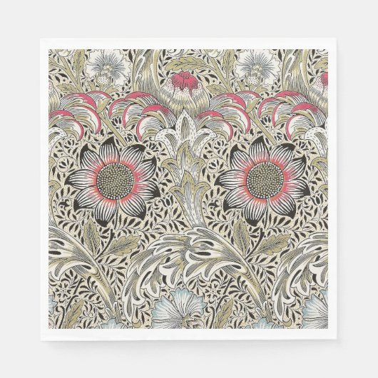 William Morris Corncockle behang floral Servet (Voorkant)