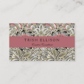 William Morris Corncockle behang floral Visitekaartje (Voorkant)