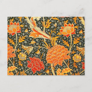 William Morris Cray Bloemmotief Vintage Briefkaart