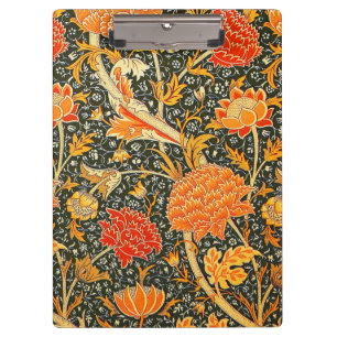 William Morris Cray Bloemmotief Vintage Klembord