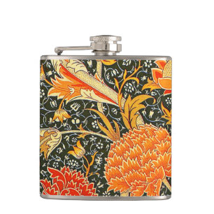 William Morris Cray Bloempatroon Vintage Heupfles