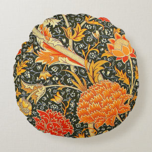 William Morris Cray Bloempatroon Vintage Rond Kussen
