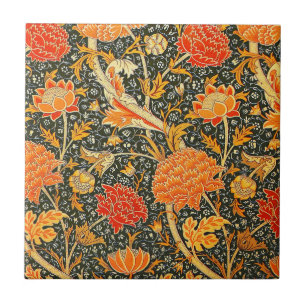 William Morris Cray Bloempatroon Vintage Tegeltje