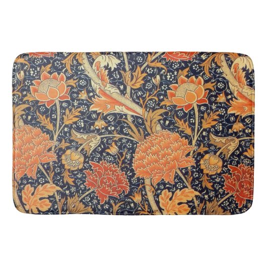 William Morris Cray Floral Art Nouveau Pattern Badmat (Voorkant)